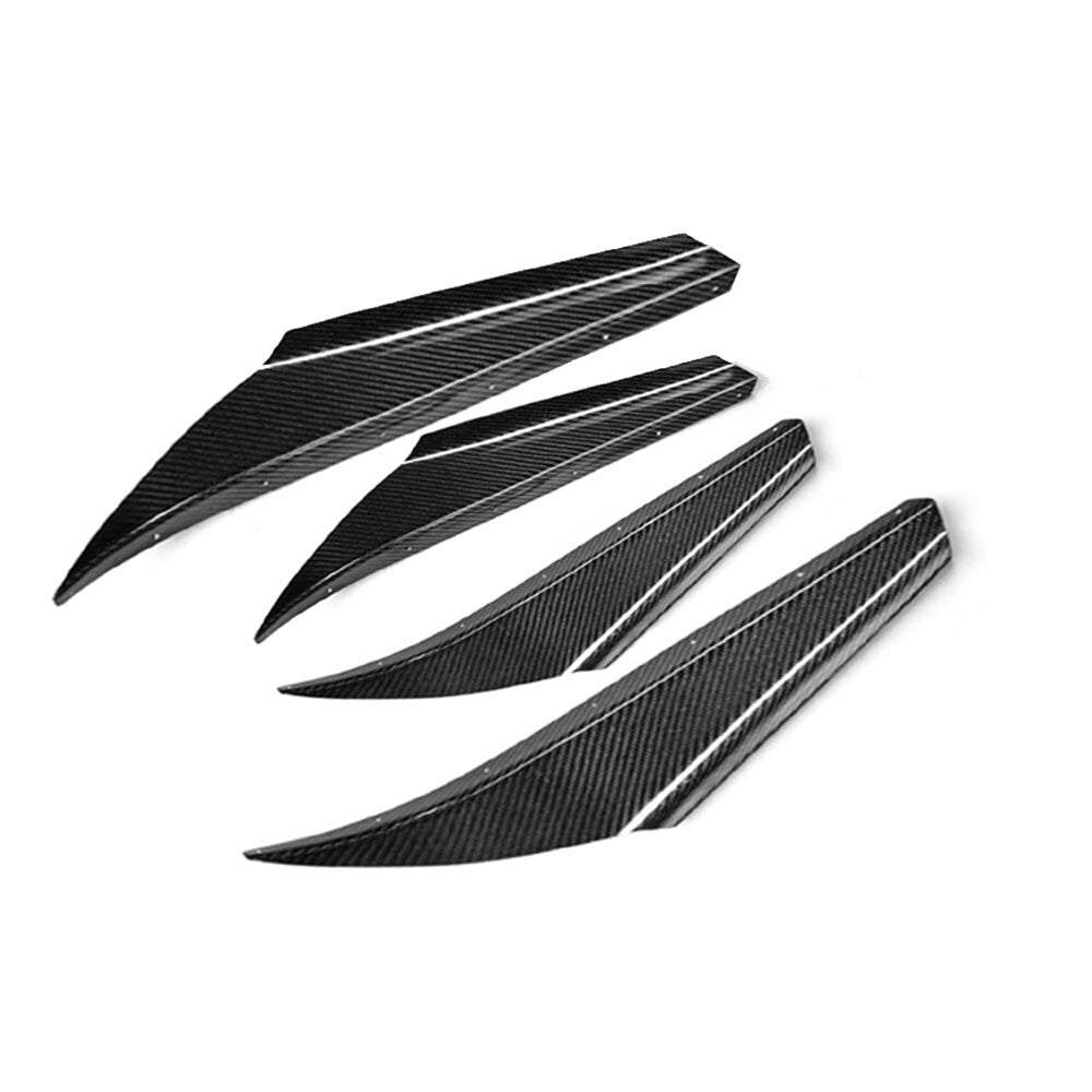JDM Carbon Fibre Front Bumper Diffuser Canard Fins For Toyota GR Supra
