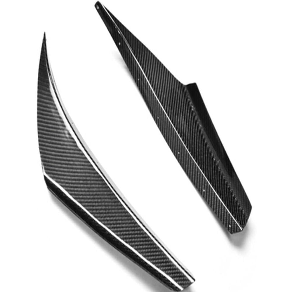 JDM Carbon Fibre Front Bumper Diffuser Canard Fins For Toyota GR Supra