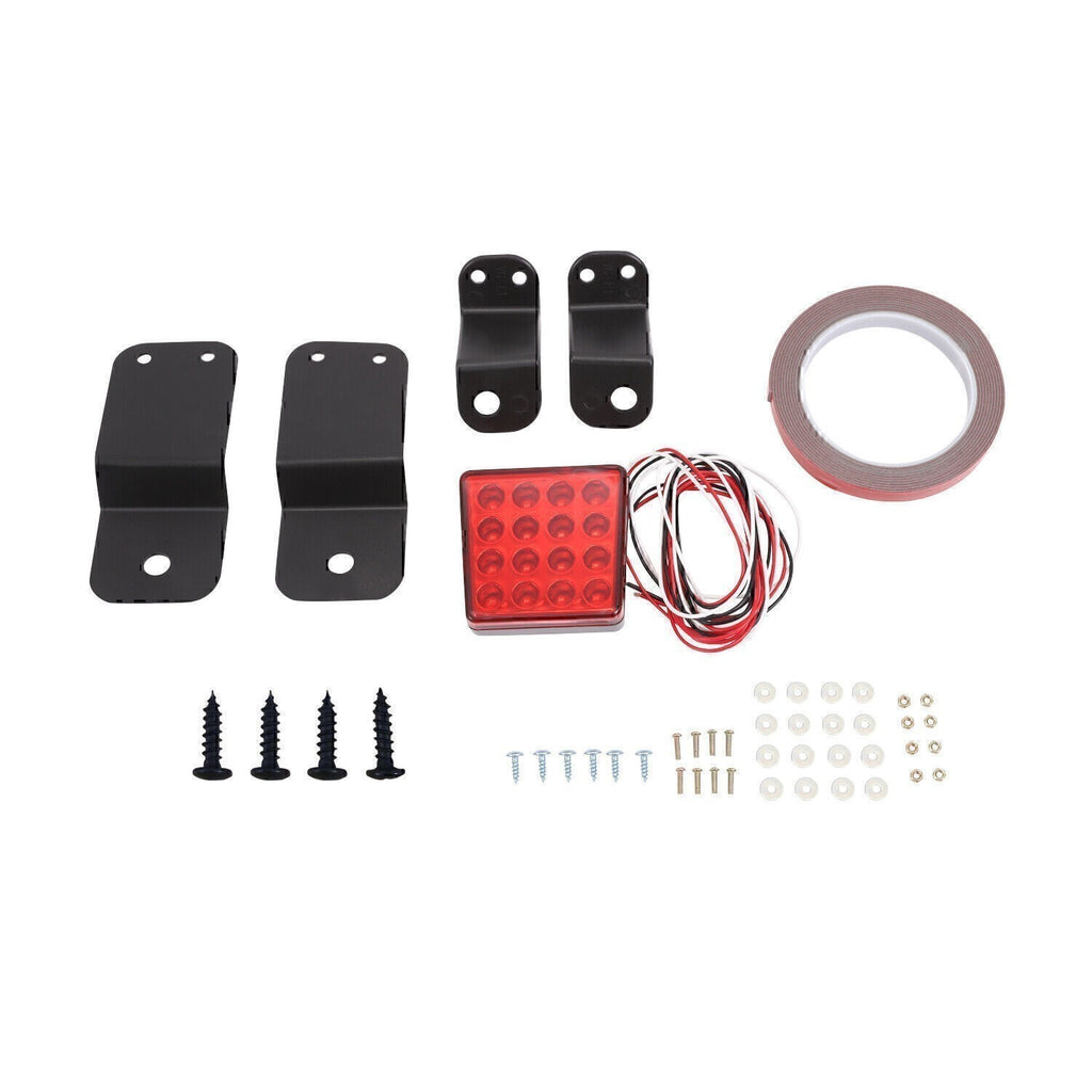 For Honda Accord Yofer 2018-22 Rear Black Bumper Diffuser Lip Spoiler+Light US N